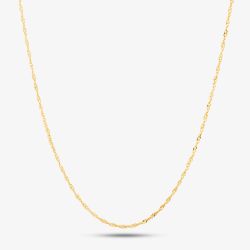9ct Yellow Gold 18 Inch Twist Curb Chain 1.13.1614