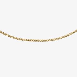9ct Yellow Gold Diamond Cut Curb Chain 1.13.0025