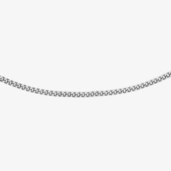 9ct White Gold Diamond Cut Curb Chain 5.13.0033