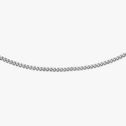 9ct White Gold Diamond Cut Curb Chain 5.13.0034