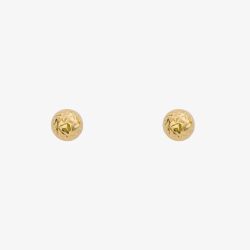 9ct Yellow Gold Texture Ball Stud Earrings GE2426