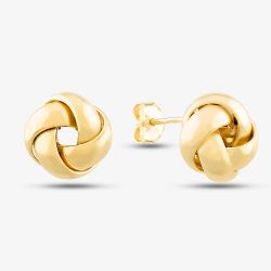 9ct Gold Small Knot Stud Earrings 1556259