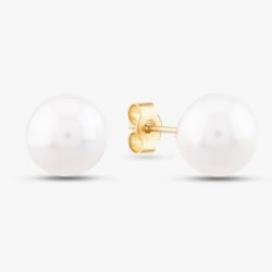 9ct Yellow Gold 8.5-9mm Akoya Pearl Stud Earrings EOZ145CM
