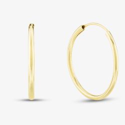 9ct Yellow Gold 18mm Sleeper Hoop Earrings 1.53.9819