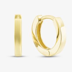 9ct Yellow Gold Hinged Hoop Earrings EBE011