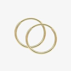 9ct Yellow Gold Hoop Earrings GE2457