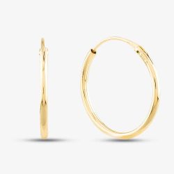 9ct Yellow-Gold Sleeper Hoop Earrings 1.53.9809