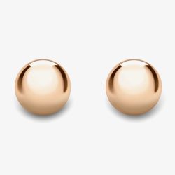 9ct Rose Gold 4mm Ball Stud Earrings 121125117006