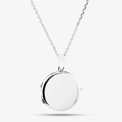 Engravables- Silver Plain Round Locket P-31085