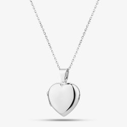 Sterling Silver Engravable Heart Locket Pendant AP14478/R