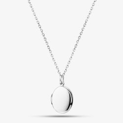 Sterling Silver Engravable Oval Locket Pendant AP14479/R