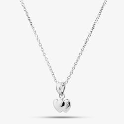Sterling Silver Double Heart Pendant SPE269X1CH180R1