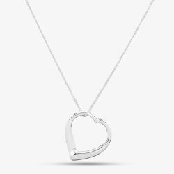 Silver Open Heart Pendant GK-P354