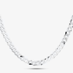 Silver Flat Curb Chain SUFC-680-AG