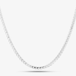 Sterling Silver 18 Inch Square Foxtail Chain SOFV-310-AG-18