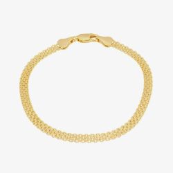 LUXE Silver Gold Plated Bismark Bracelet 8.28.1802