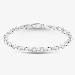 Sterling Silver 7.5 Inch Cable Chain Bracelet SDMC-480-AG-7.5