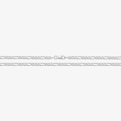 Sterling Silver 10 Inch Light Figaro Chain Bracelet G1144/10