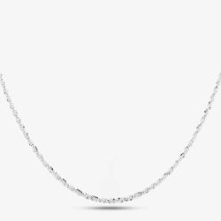 Silver 20 Inch Fancy Necklace CA4DC040/0.50