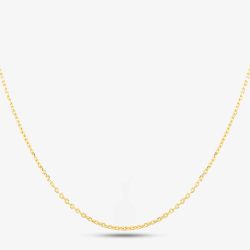 Gold Plated 16 Inch Trace Chain CA4DC040/0.40 GP