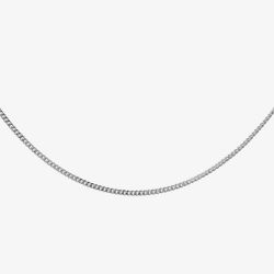 Sterling Silver 18 Inch Flat Curb Chain CU2DC035/0.45
