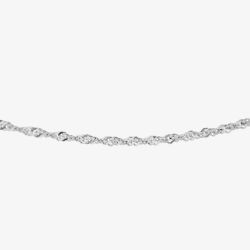Sterling Silver Twisted Curb Chain Necklace 8.13.0475