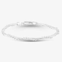 Sterling Silver 18cm Ball and Snake Chain Bracelet 8.20.4561