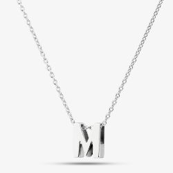Sterling Silver M Initial Pendant CN2583MX11800R1