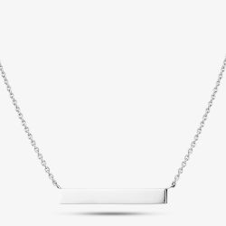 Sterling Silver Engravable Bar Pendant 05S2AVN485704