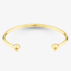 Childrens Gold Plated 40x50mm Torque Bangle S8023Y