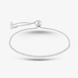 Sterling Silver Adjustable Box Chain Bracelet 8.29.8694