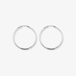 Sterling Silver 30mm Sleeper Hoop Earrings G5535