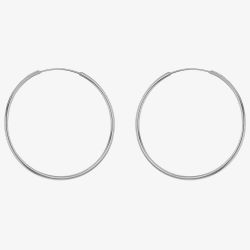 Sterling Silver 16mm Sleeper Hoop Earrings 8.51.2479