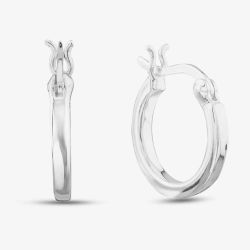 Sterling Silver 15mm Square-Tube Hoop Earrings 8.53.9259
