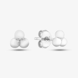 Silver Three Ball Stud Earrings SED0393B