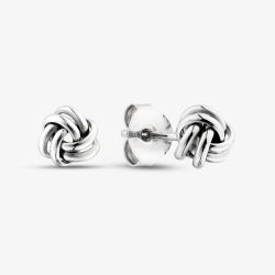 Sterling Silver Rope Knot Stud Earrings WTE3918XX0000R1