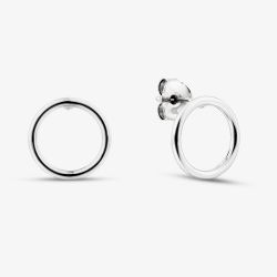 Sterling Silver Open Circle Stud Earrings TTE4521100000R1
