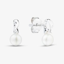 Sterling Silver Freshwater Pear Twist Stud Earrings AE25539WFM/R