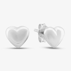 Sterling Silver 7mm Heart Stud Earrings 8.55.5989