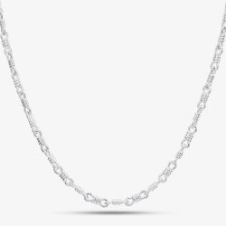 Argentium Silver 18 Inch Fancy Chain ARG-943025-18