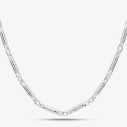 Argentium Silver 18 Inch Tube Bar Chain ARG-943014-18