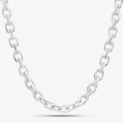 Argentium Silver 18 Inch Flat Curb Chain ARG-94301-18