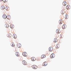 Grey Freshwater Pearl Necklace POW70132FW