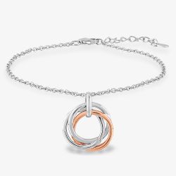 Rosa Lea Triple Intertwined Rings Bracelet BJ-BR365CRG0.5