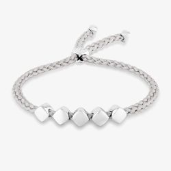 Rosa Lea Grey Cord Cube Toggle Bracelet AM-2THB034007