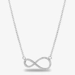 Rosa Lea Pave Infinity Necklace AE-950632NA-1
