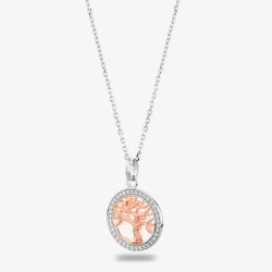 Rosa Lea Pave Tree Of Life Pendant BJ-P2989CRG0.5M