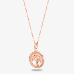Rosa Lea Pave Tree Of Life Pendant BJ-P2989CRRG0.5M