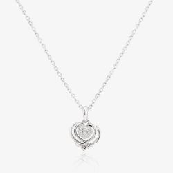 Rosa Lea Pave Wrapped Heart Pendant BJ-P3132C