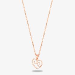 Rosa Lea Filigree Open Heart Necklace AM-2THB009006
